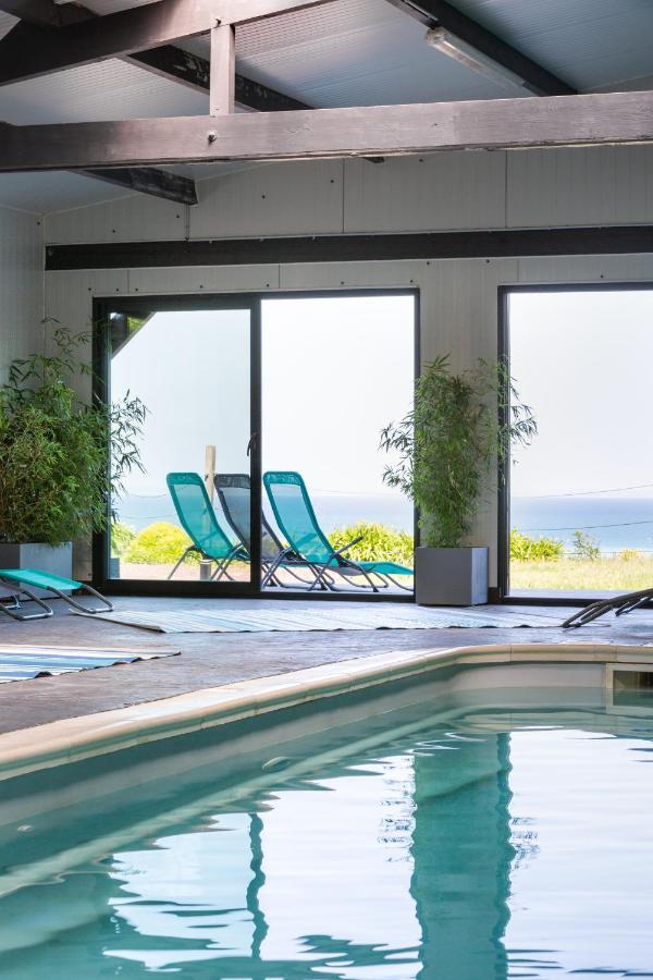 La Metairie-Du-Vauhariot - Vue Mer Et Mont Saint Michel - Piscine Chauffee - Acces Gr34 Cancale Ngoại thất bức ảnh
