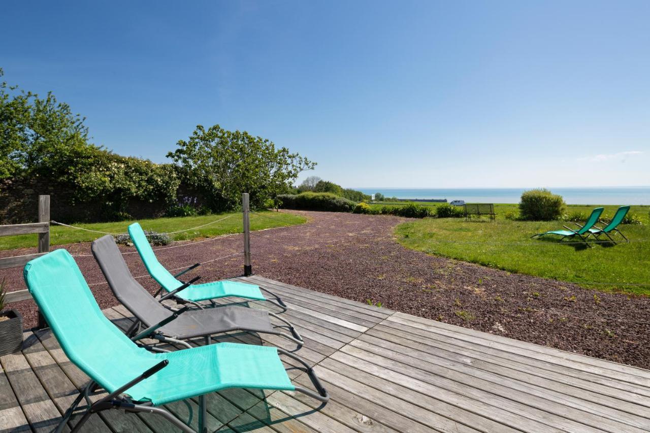 La Metairie-Du-Vauhariot - Vue Mer Et Mont Saint Michel - Piscine Chauffee - Acces Gr34 Cancale Ngoại thất bức ảnh