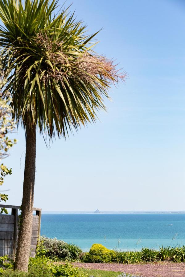 La Metairie-Du-Vauhariot - Vue Mer Et Mont Saint Michel - Piscine Chauffee - Acces Gr34 Cancale Ngoại thất bức ảnh